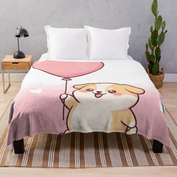 Item preview, Chubby Chibi Dog Balloon – Cute Fat Puppy Valentine Art designed and sold by meesub.