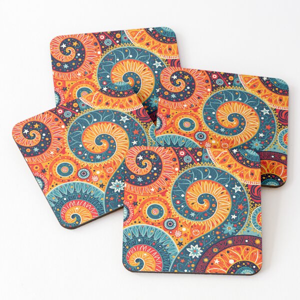 Item preview, Psychedelic Bloom: Retro Swirls and Flowers designed and sold by Prints and Lifestyle.
