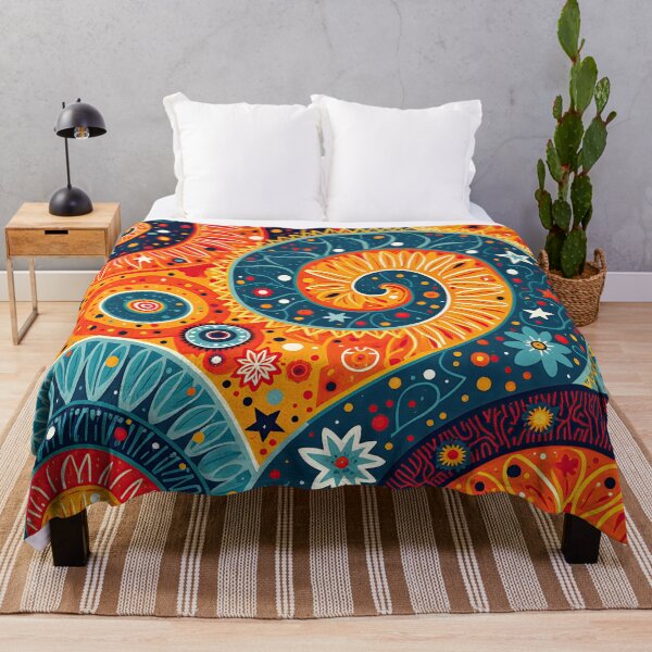 Item preview, Psychedelic Bloom: Retro Swirls and Flowers designed and sold by Prints and Lifestyle.