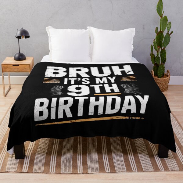 Item preview, Bruh It's My 9th Birthday 9 Year Old Birthday 1 designed and sold by NeomiStoreSS.