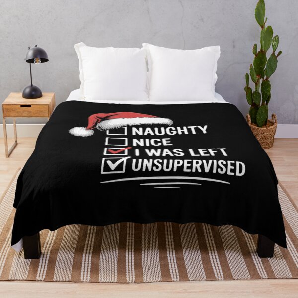 Item preview, Naughty Unsupervised Funny Christmas Pun Joke designed and sold by khorbiasieno.