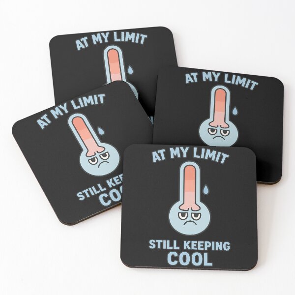 Item preview, At My Limit Still Keeping Cool Funny Thermometer Design designed and sold by TeeTimeTreasure.
