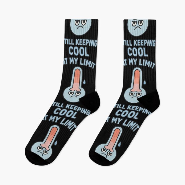 Item preview, At My Limit Still Keeping Cool Funny Thermometer Design designed and sold by TeeTimeTreasure.
