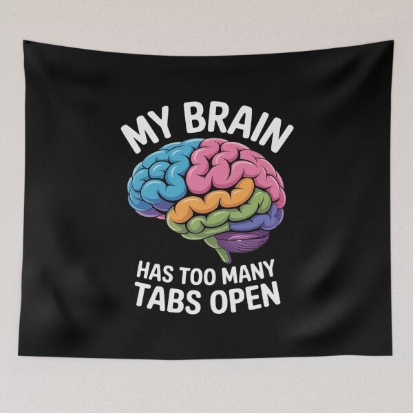 Item preview, My Brain Has Too Many Tabs Open Programmer designed and sold by khorbiasieno.