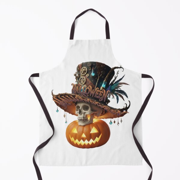 Item preview, Steampunk Skull Pumpkin Halloween Art designed and sold by DroolWorthyUS.