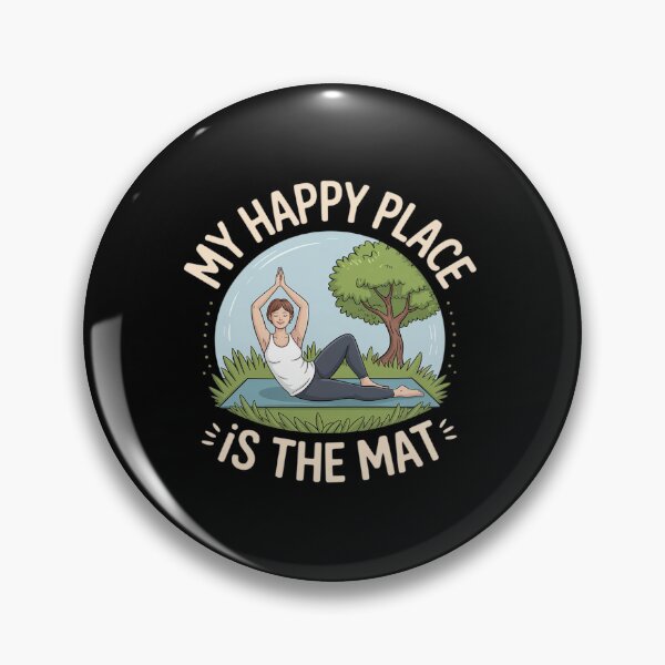 Item preview, My Happy Place is The Mat Yoga Mindfulness designed and sold by HaileyRobel.