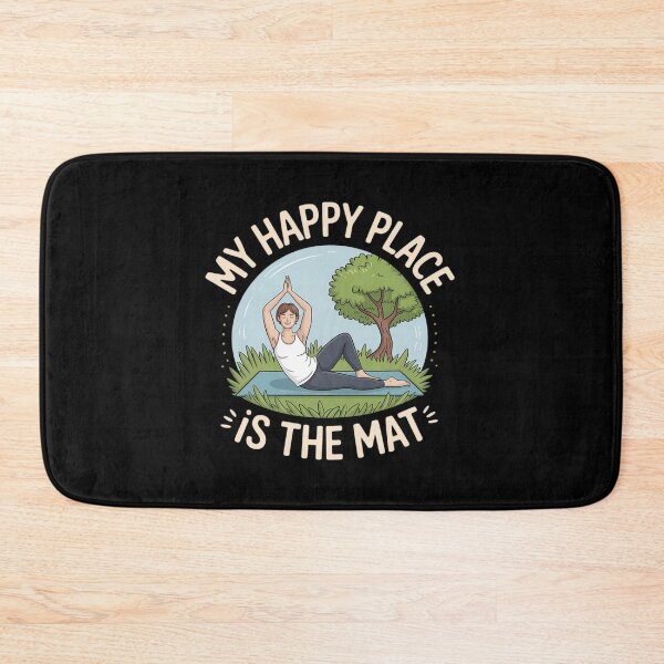 Item preview, My Happy Place is The Mat Yoga Mindfulness designed and sold by HaileyRobel.