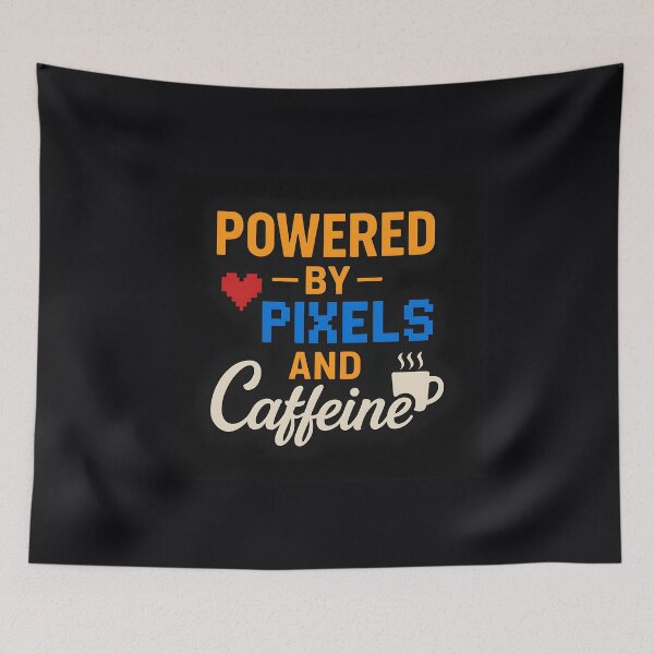 Item preview, Powered by Pixels and Caffeine – Gamer/Dev Coffee Fuel designed and sold by VoidBloom Studio.