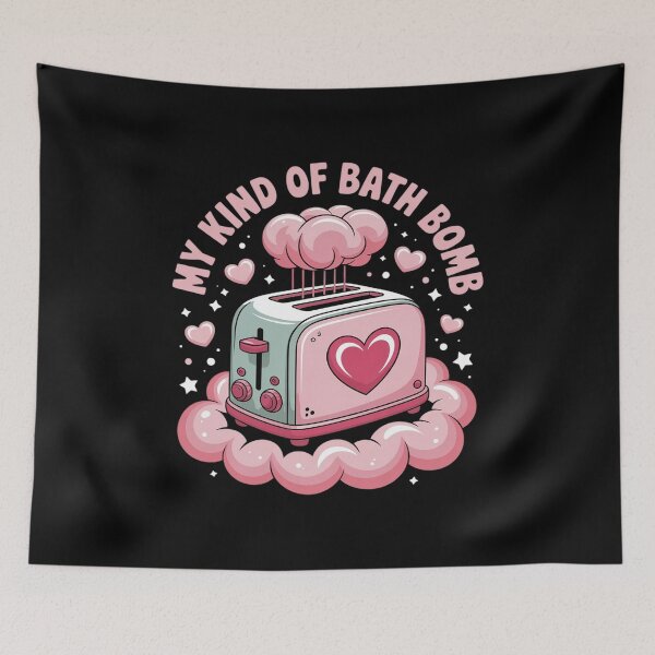 Item preview, My Kind of Bath Bomb Toaster Nu Goth Dark Humor Sarcastic designed and sold by AmparoBoyle.