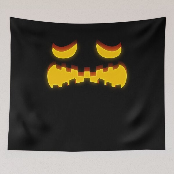 Item preview, Halloween Scary Pumpkin Face Sad Expression Creepy Jack-O’-Lantern Spooky Illustration designed and sold by MONTRIS.