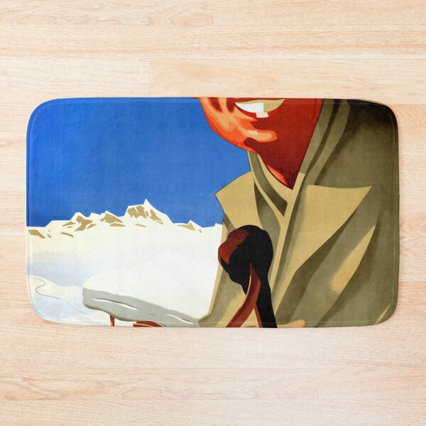 Item preview, Vintage Winter Sports Poster | Skiing in Carinthia Austria | Art Deco Style by Hubert Lechner | Mid 20th Century Design designed and sold by artofuniverse.