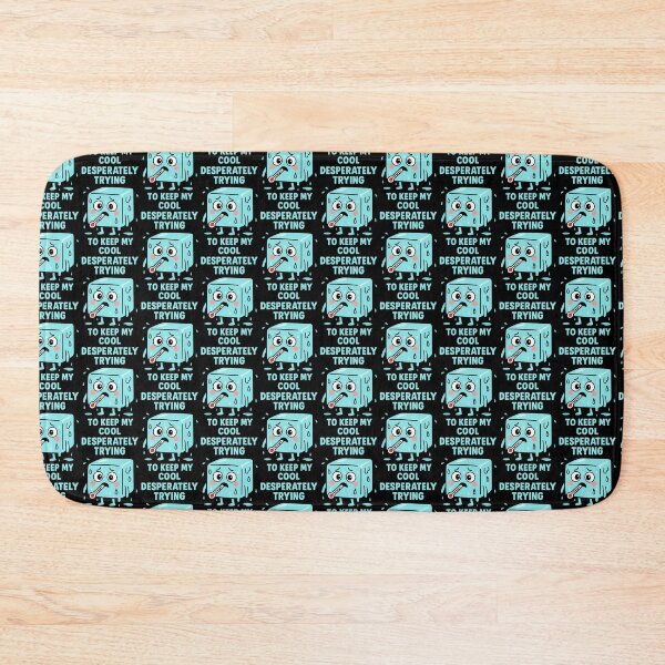 Item preview, Desperately Trying to Keep My Cool Funny Ice Cube Design designed and sold by TeeTimeTreasure.