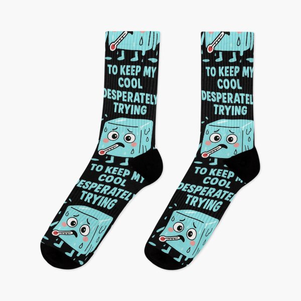 Item preview, Desperately Trying to Keep My Cool Funny Ice Cube Design designed and sold by TeeTimeTreasure.
