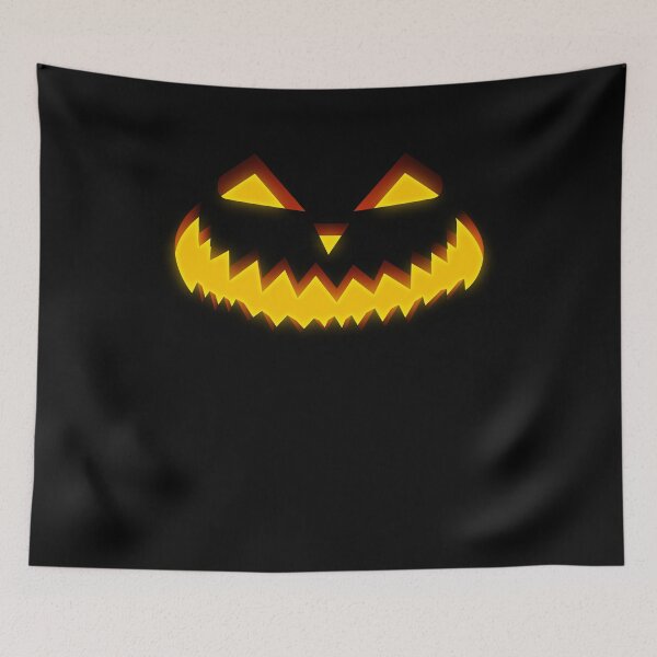 Item preview, Halloween Very Happy Pumpkin Face Scary Smile Creepy Jack-O’-Lantern Spooky Illustration designed and sold by MONTRIS.