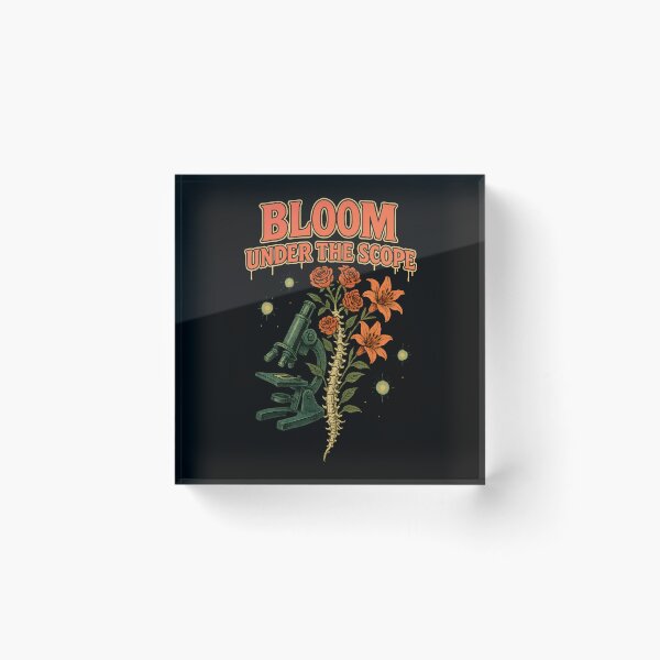 Item preview, Bloom Under the Scope – Halloween Pathologist Medical Laboratory Floral Anatomy Design designed and sold by ClinicalHubs.