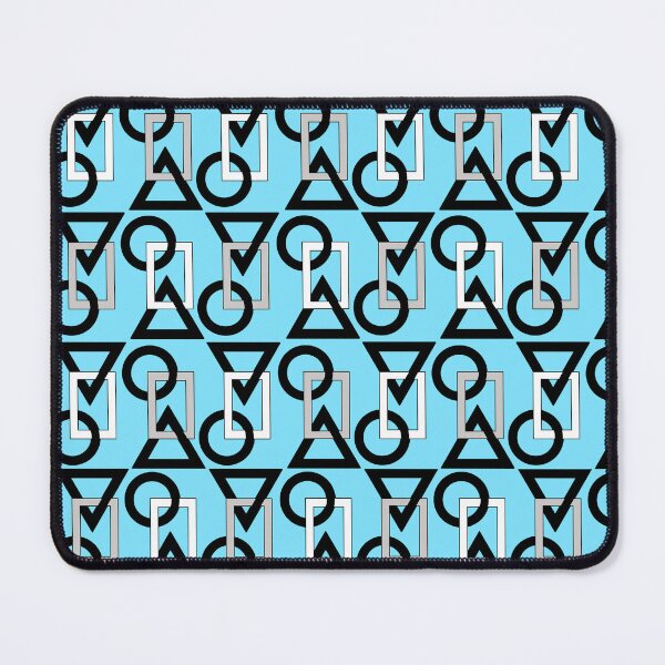 Item preview, Circle square triangle on blue design designed and sold by TerenceLacey.
