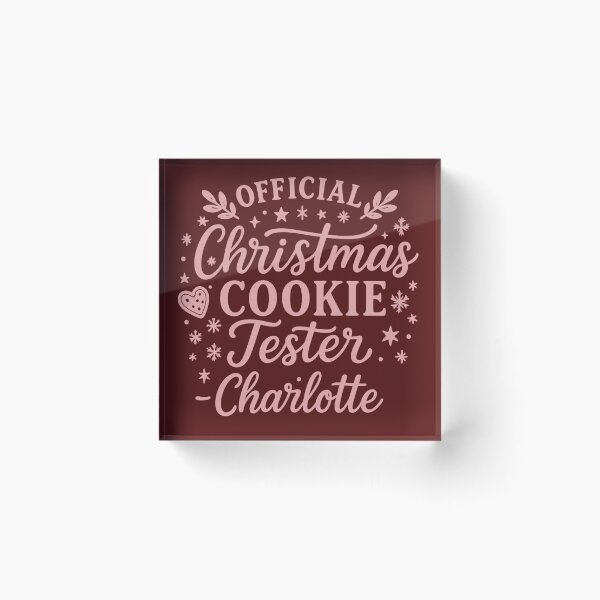 Item preview, Christmas Gift for Charlotte – Official Cookie Tester designed and sold by Meandmyshop.