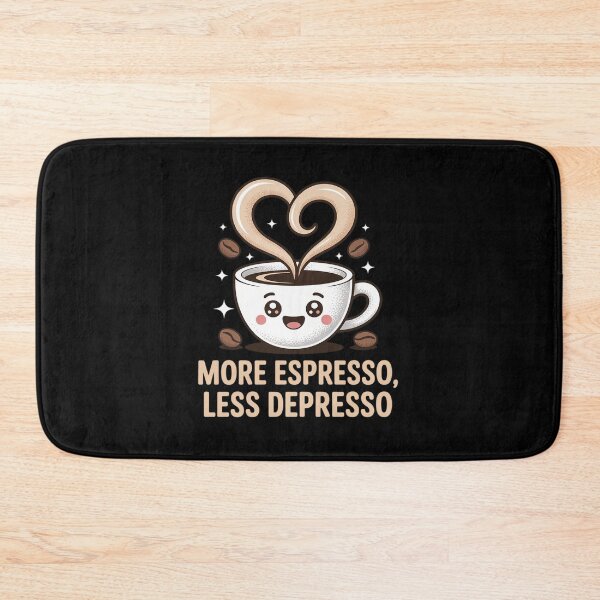 Item preview, More Espresso Less Depresso Cute Coffee Cup designed and sold by DrewLeuschke.