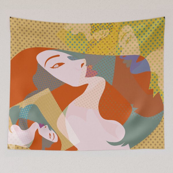 Item preview, A red-haired woman - Abstract1 designed and sold by Design4uStudio.