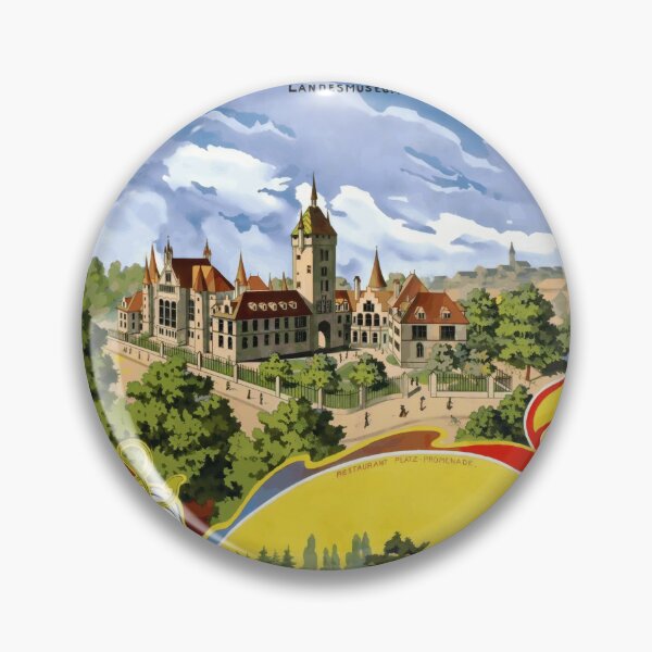 Item preview, Vintage Art Nouveau Poster | Restaurant Platz-Promenade Zurich | Swiss National Museum | Decorative Wall Art & Home Decor designed and sold by artofuniverse.