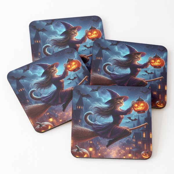 Item preview, Midnight Flight – Catgirl on a Broom designed and sold by AmetistLight.