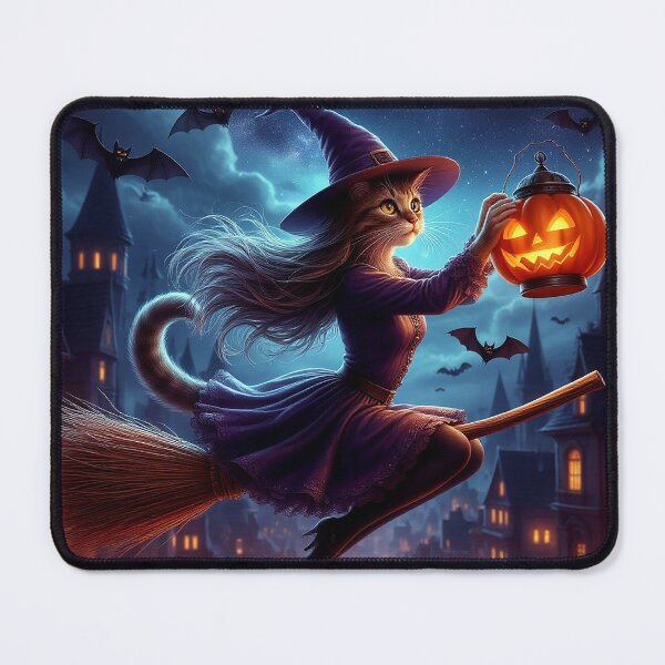 Item preview, Midnight Flight – Catgirl on a Broom designed and sold by AmetistLight.