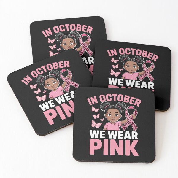 Item preview, Messy Bun in October We Wear Pink Cute Black Girl designed and sold by AmparoBoyle.