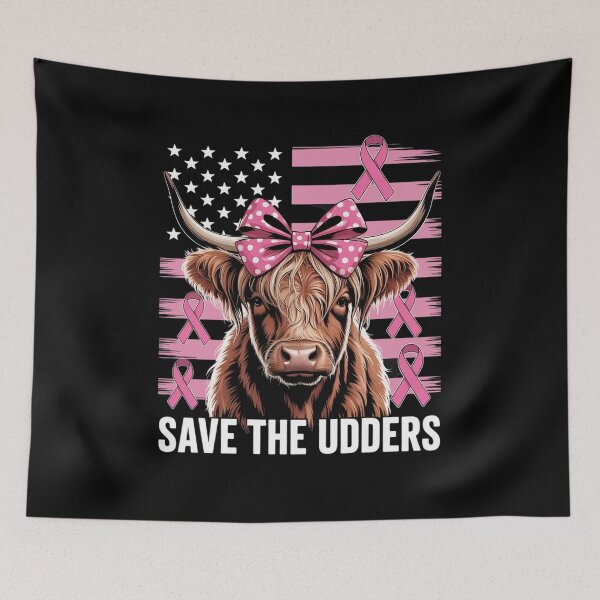 Item preview, Messy Hair Cow Breast Cancer designed and sold by marcusry.