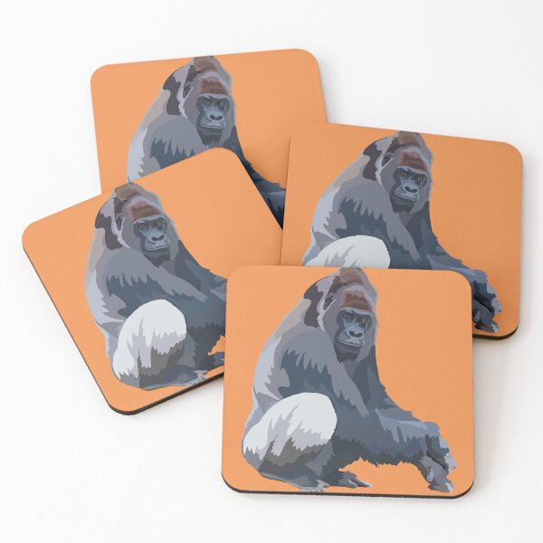 Item preview, G is for Gorilla, Gorilla Illustration – Powerful and Gentle Great Ape Artwork designed and sold by PrettylittlepastelUk.