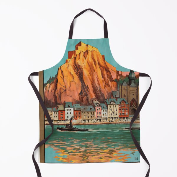 Item preview, Vintage Travel Poster | Dinant Meuse Valley Art Deco Style | Belgium Tourism | North Belgian Railways | Wall Art & Decor designed and sold by artofuniverse.