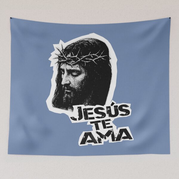 Item preview, Jesus Te AMA Jesus Loves You Christian art designed and sold by Colorfulman.