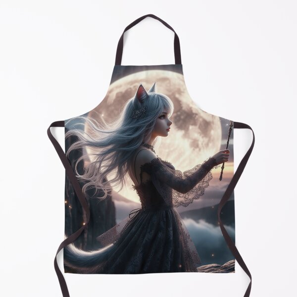 Item preview, Moonlight Guardian – Silver Catgirl Witch designed and sold by AmetistLight.