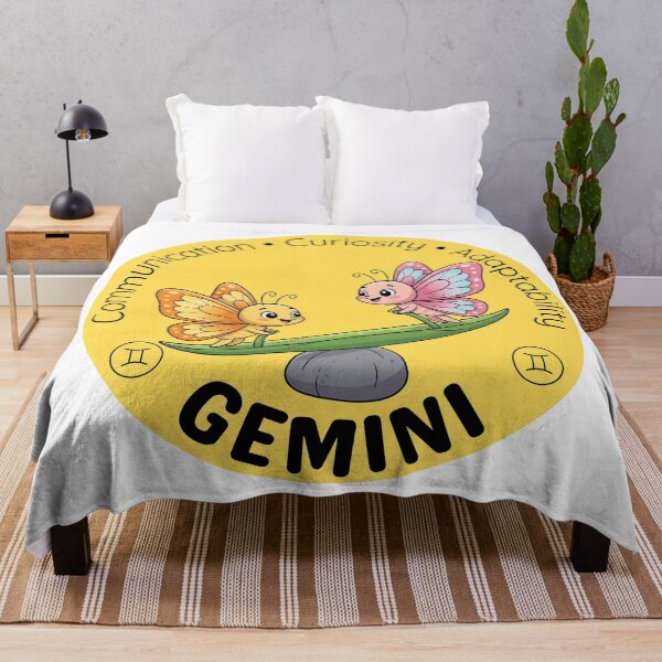 Item preview, Gemini Zodiac Butterflies | Playful Wind Sign Illustration designed and sold by Pets & Memes & Stuff.