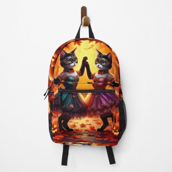 Item preview, Pumpkin Ball – Halloween Masquerade Cats designed and sold by AmetistLight.