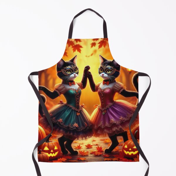 Item preview, Pumpkin Ball – Halloween Masquerade Cats designed and sold by AmetistLight.