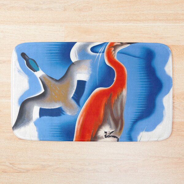 Item preview, Vintage Danube Delta Travel Poster | Mid-Century Art Deco Design | Bird Paradise in Romania | Bold & Vibrant Colors designed and sold by artofuniverse.