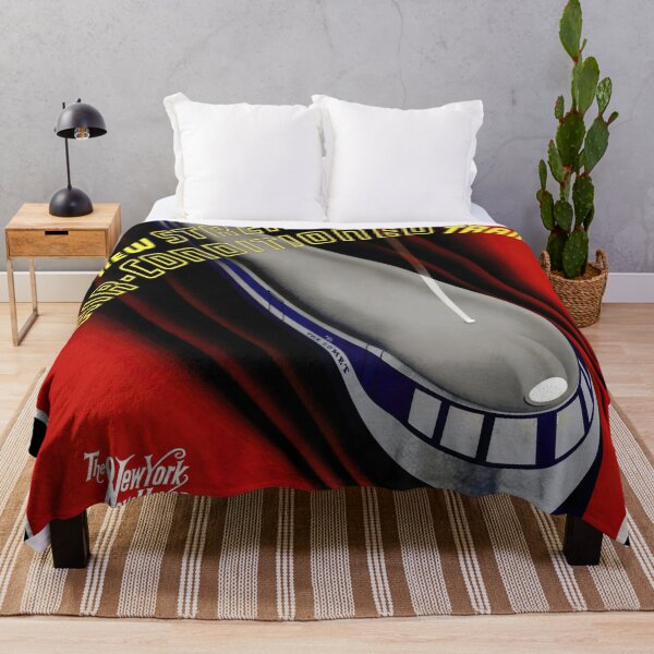 Item preview, Vintage Art Deco Train Poster | The Comet Streamlined Air-Conditioned Train | New York New Haven & Hartford Railroad designed and sold by artofuniverse.