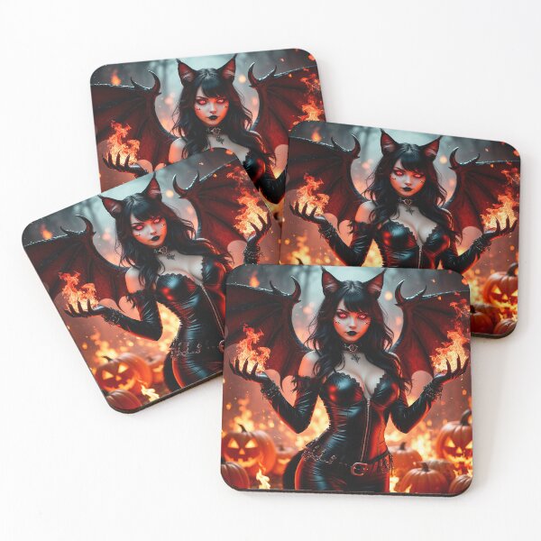 Item preview, Infernal Cat – Demon Witch Catgirl designed and sold by AmetistLight.
