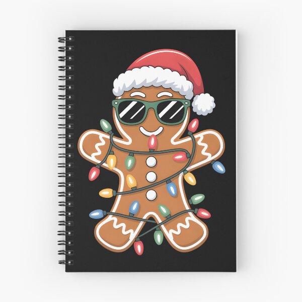 Item preview, Cool Gingerbread Man Santa Hat Christmas Light Kids Boys Men designed and sold by clothesy7.
