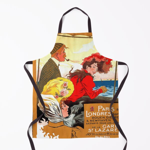 Item preview, Vintage Travel Art Poster | Chemins de Fer de l'Ouest & Brighton | Art Nouveau Style | Paris to London Journey designed and sold by artofuniverse.