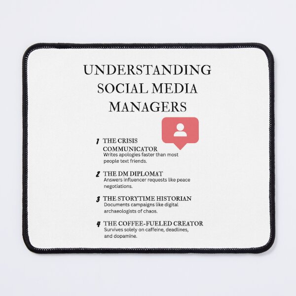 Item preview, Understanding Social Media Managers – Funny Definitions for Marketers designed and sold by PsyFlow35.