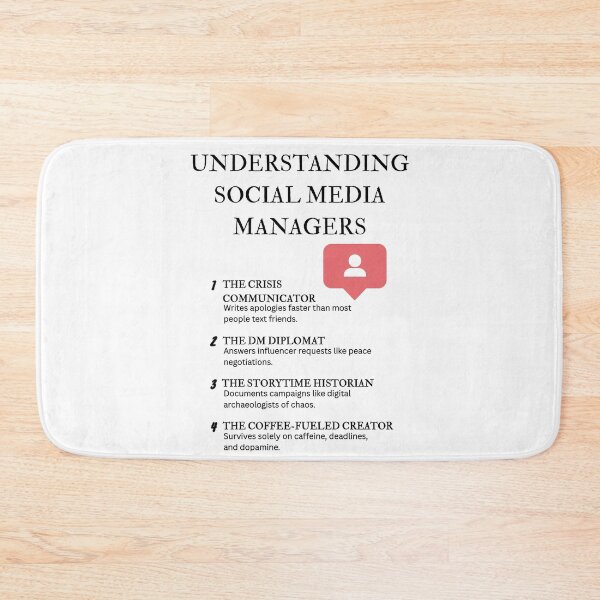 Item preview, Understanding Social Media Managers – Funny Definitions for Marketers designed and sold by PsyFlow35.