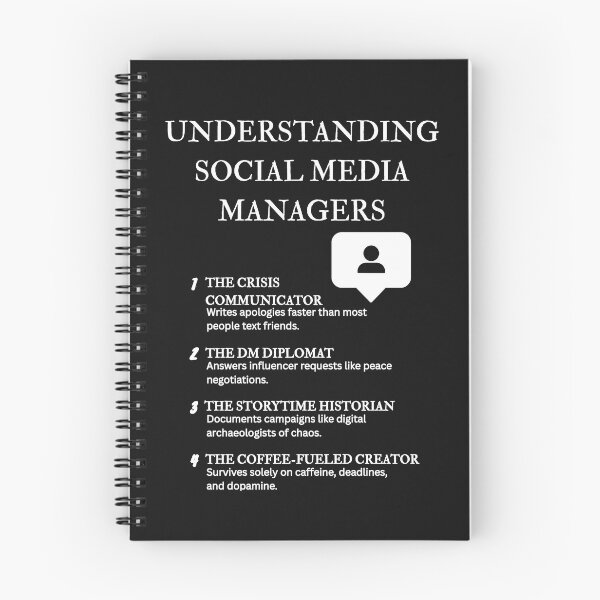 Item preview, Understanding Social Media Managers – Funny Definitions for Marketers – Black designed and sold by PsyFlow35.