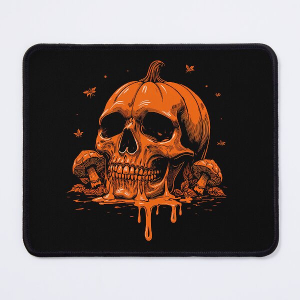 Item preview, Pumpkin and Skull Halloween, Orange Autumn Spooky Tee designed and sold by TS-Des.