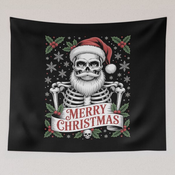 Item preview, Merry Christmas Creepy Goth Santa designed and sold by RayArmstrong.
