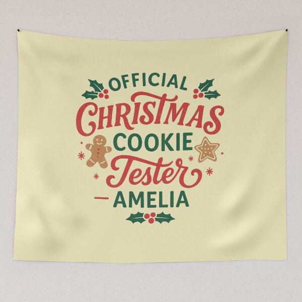 Item preview, Christmas Gift for Amelia – Official Cookie Tester designed and sold by Meandmyshop.