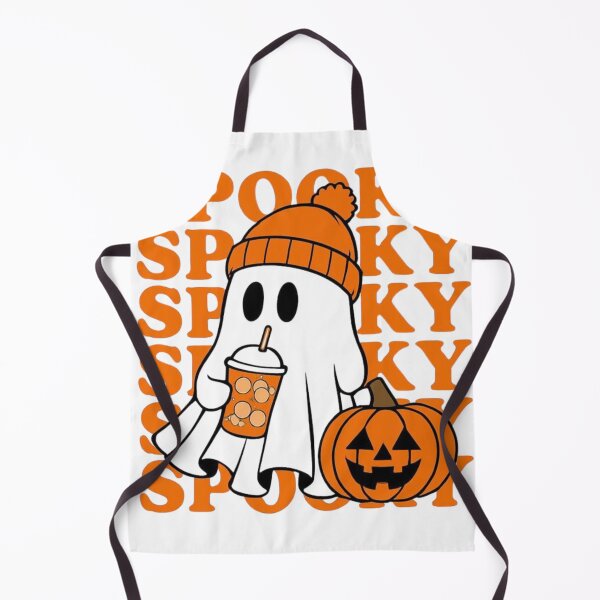 Item preview, Spooky Ghost with Pumpkin Coffee – Cute Halloween Vibes designed and sold by FloraMyst.
