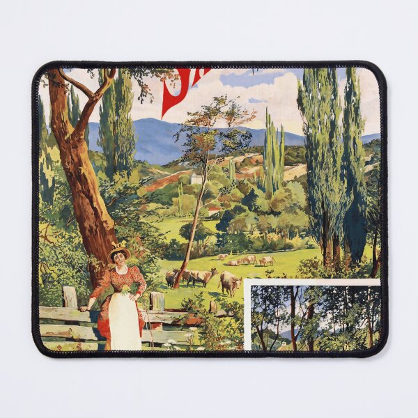 Item preview, Vintage Art Nouveau Travel Poster | Sail-les-Bains Spa Town | Early 20th Century French Railway Promotion & Tourism Art designed and sold by artofuniverse.