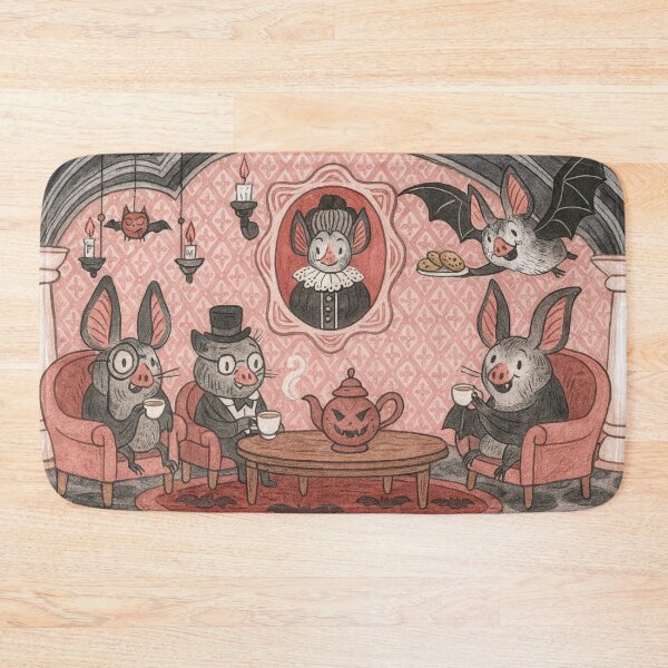 Item preview, A Cozy Bat Tea Party designed and sold by iamdesigns14.