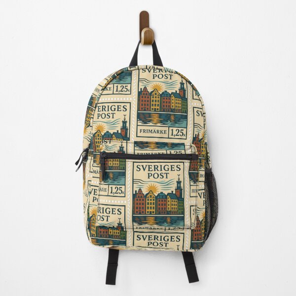 Item preview, Sweden – Vintage Postage Stamp (Retro Linocut Style) designed and sold by Travellerz.